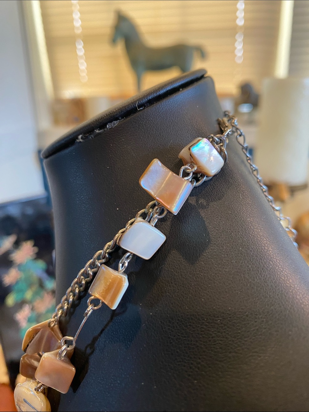 Neutral Shell Mix Multi-Strand Necklace - Picture 9 of 10